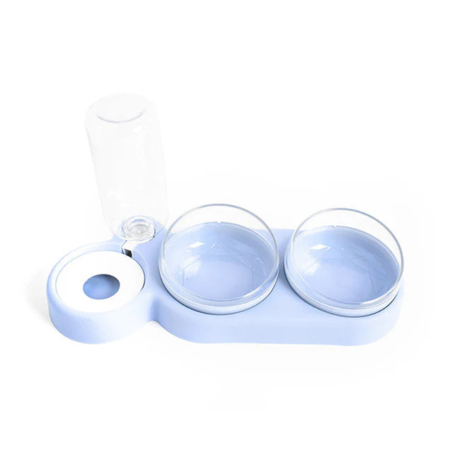 Pet Double Bowls Food Water Feeder