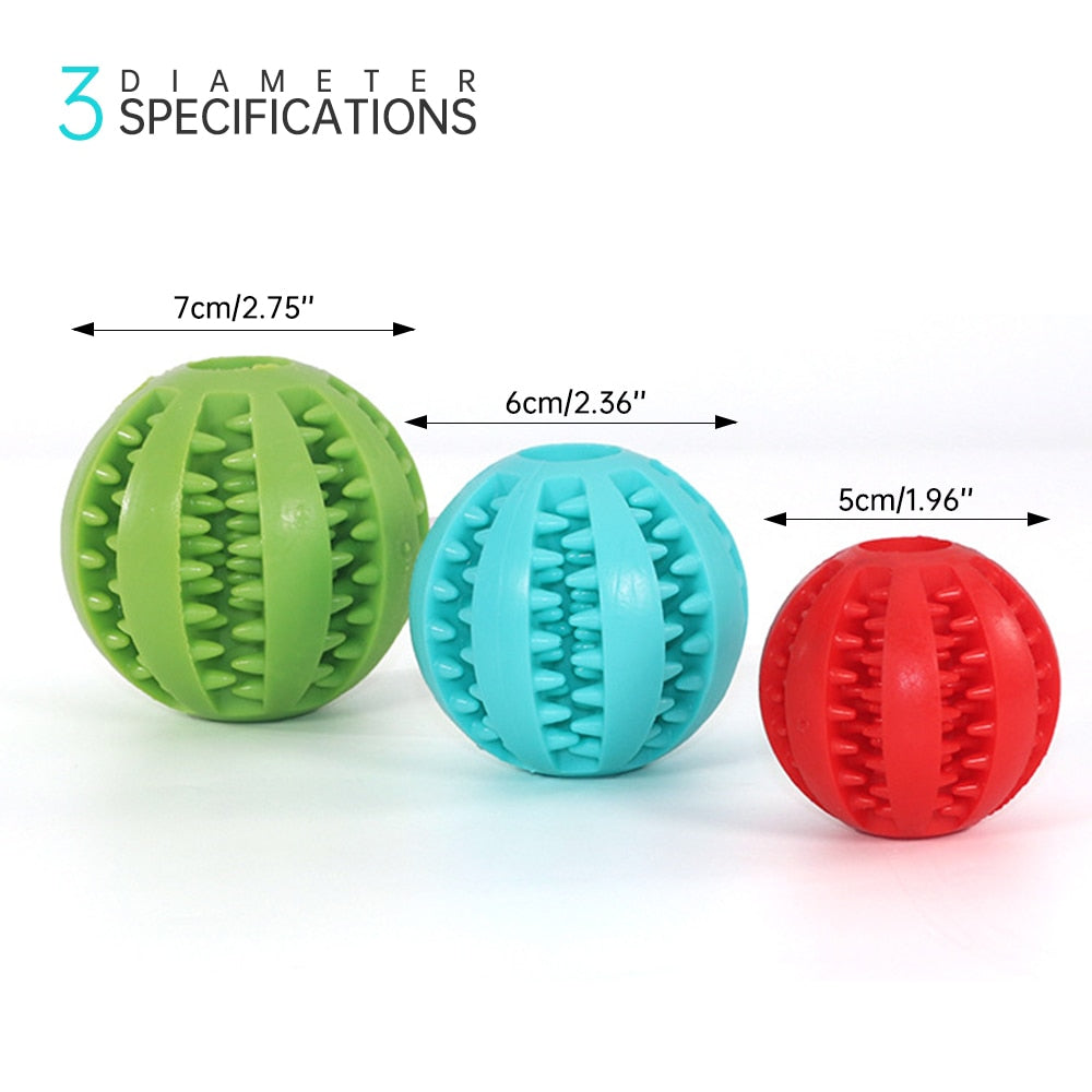 Rubber Ball Chewing Pet Toy