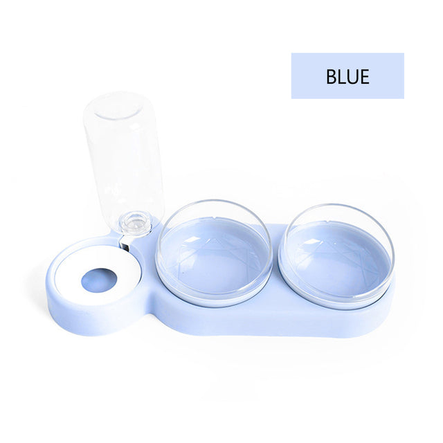 Pet Double Bowls Food Water Feeder