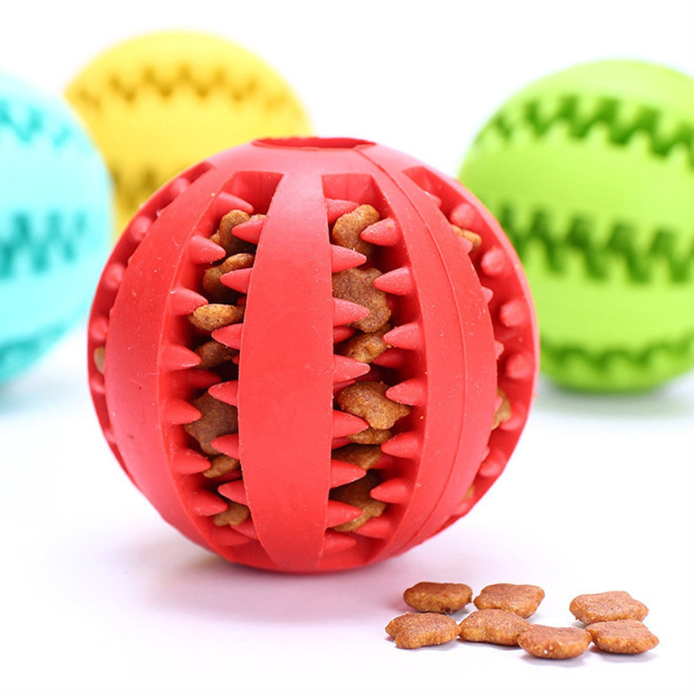 Rubber Ball Chewing Pet Toy