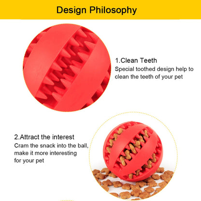 Rubber Ball Chewing Pet Toy
